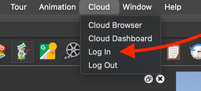 Choose Log In.
