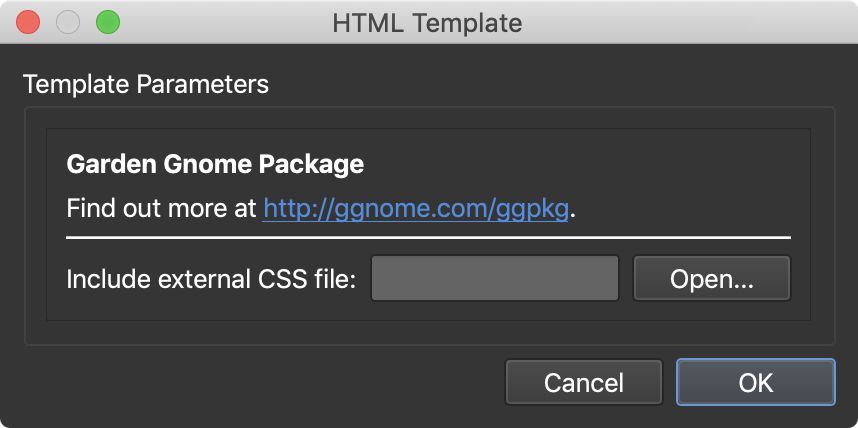 GGPKG Template Parameters