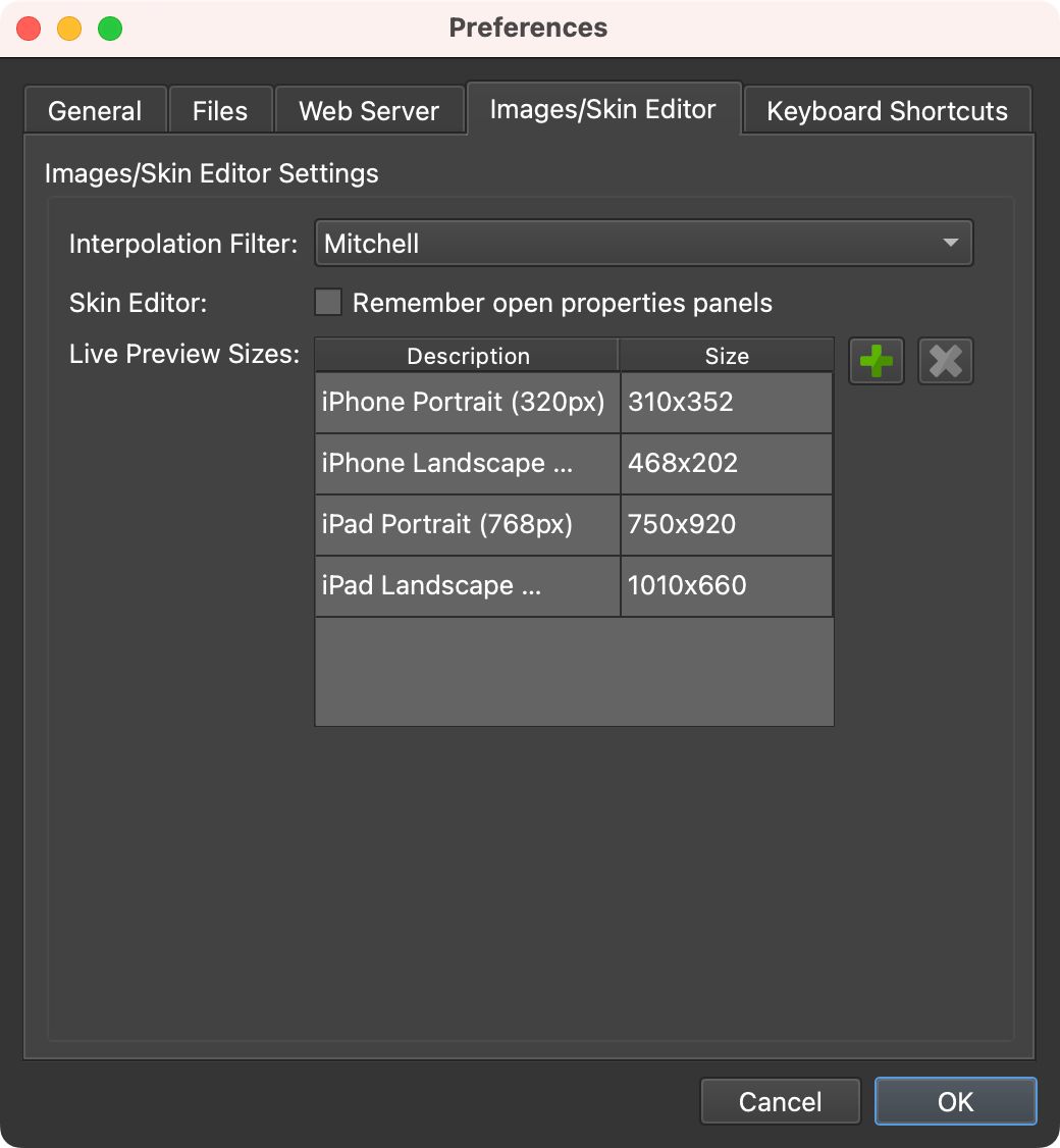 Images-Skin Editor Tab