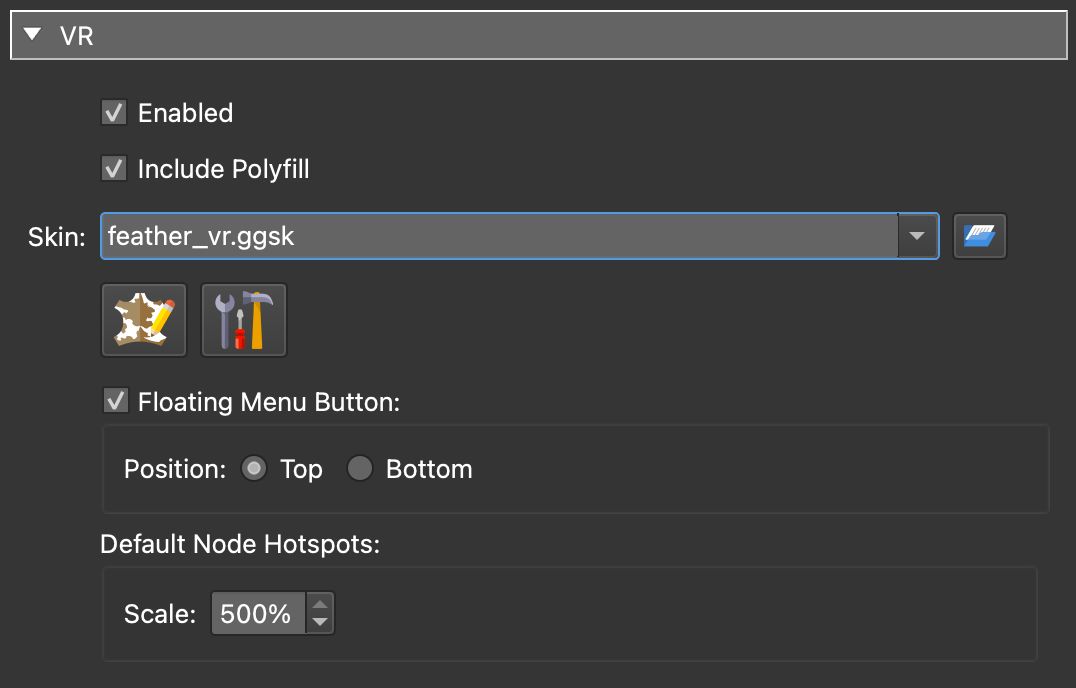 VR Settings