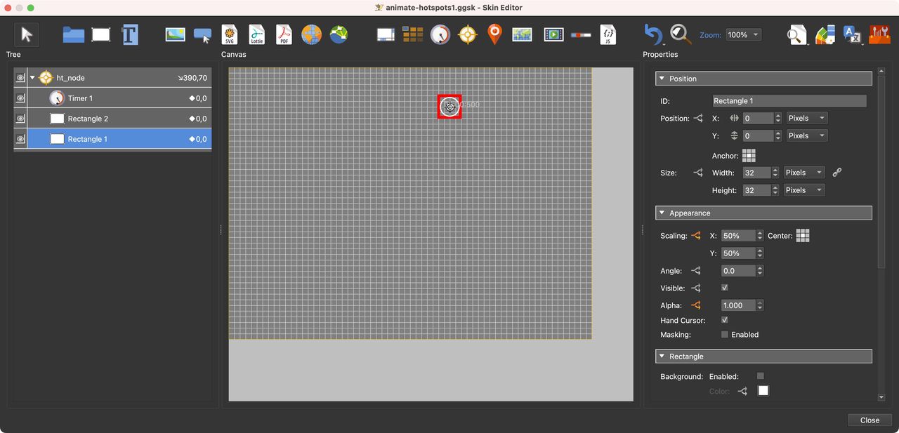 Rectangles Center Aligned