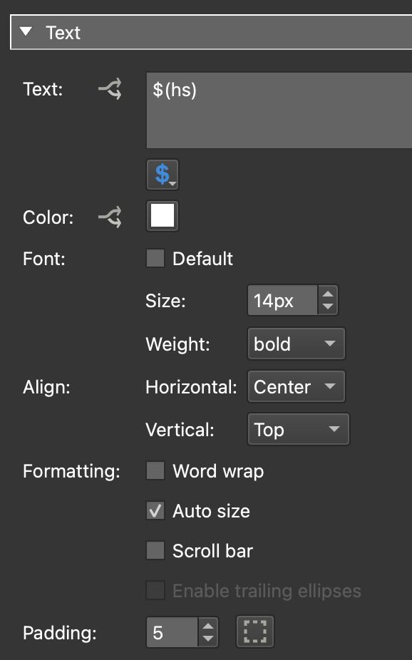 Textbox Properties