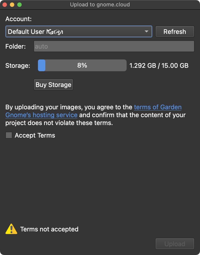 Upload Dialog