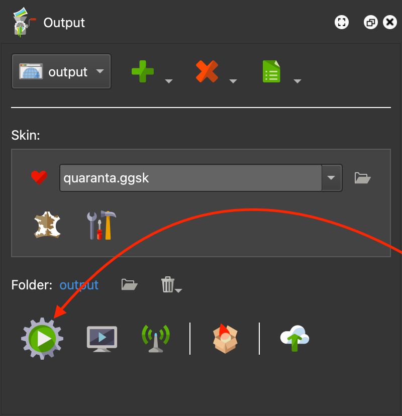 Generate Output Button