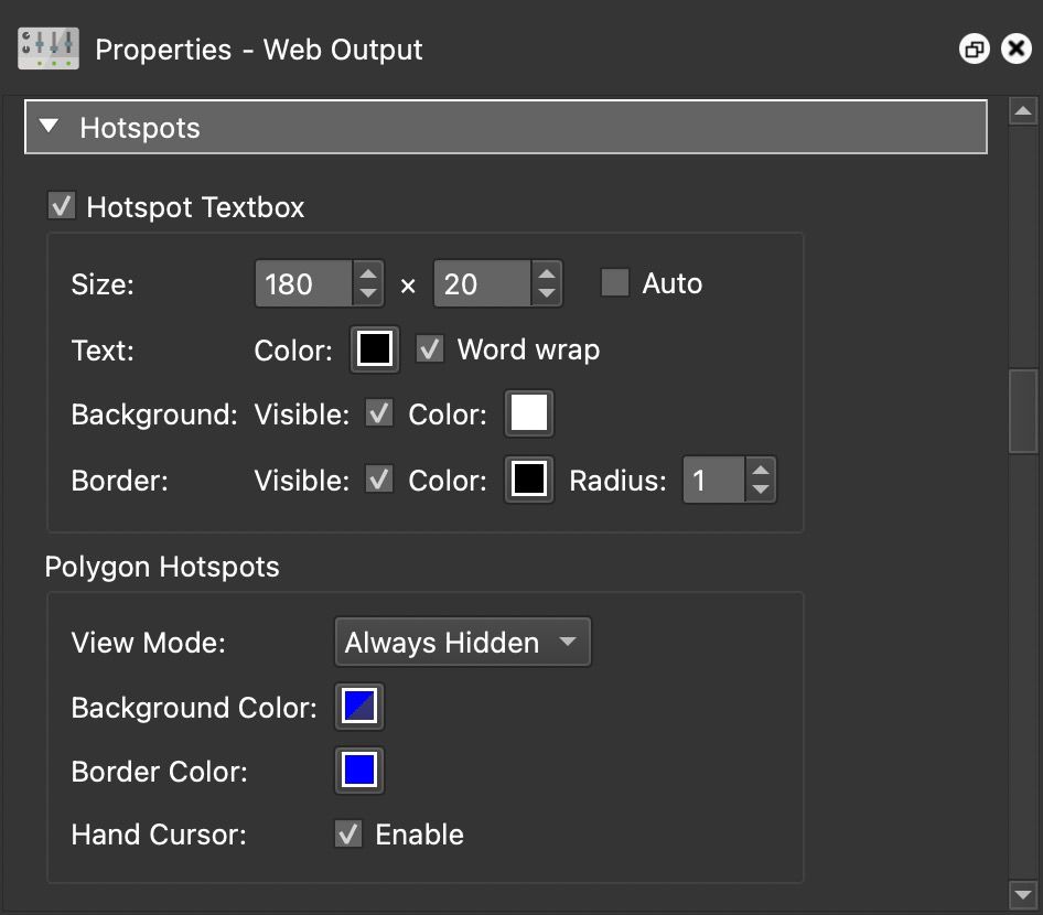 Hotspots Settings