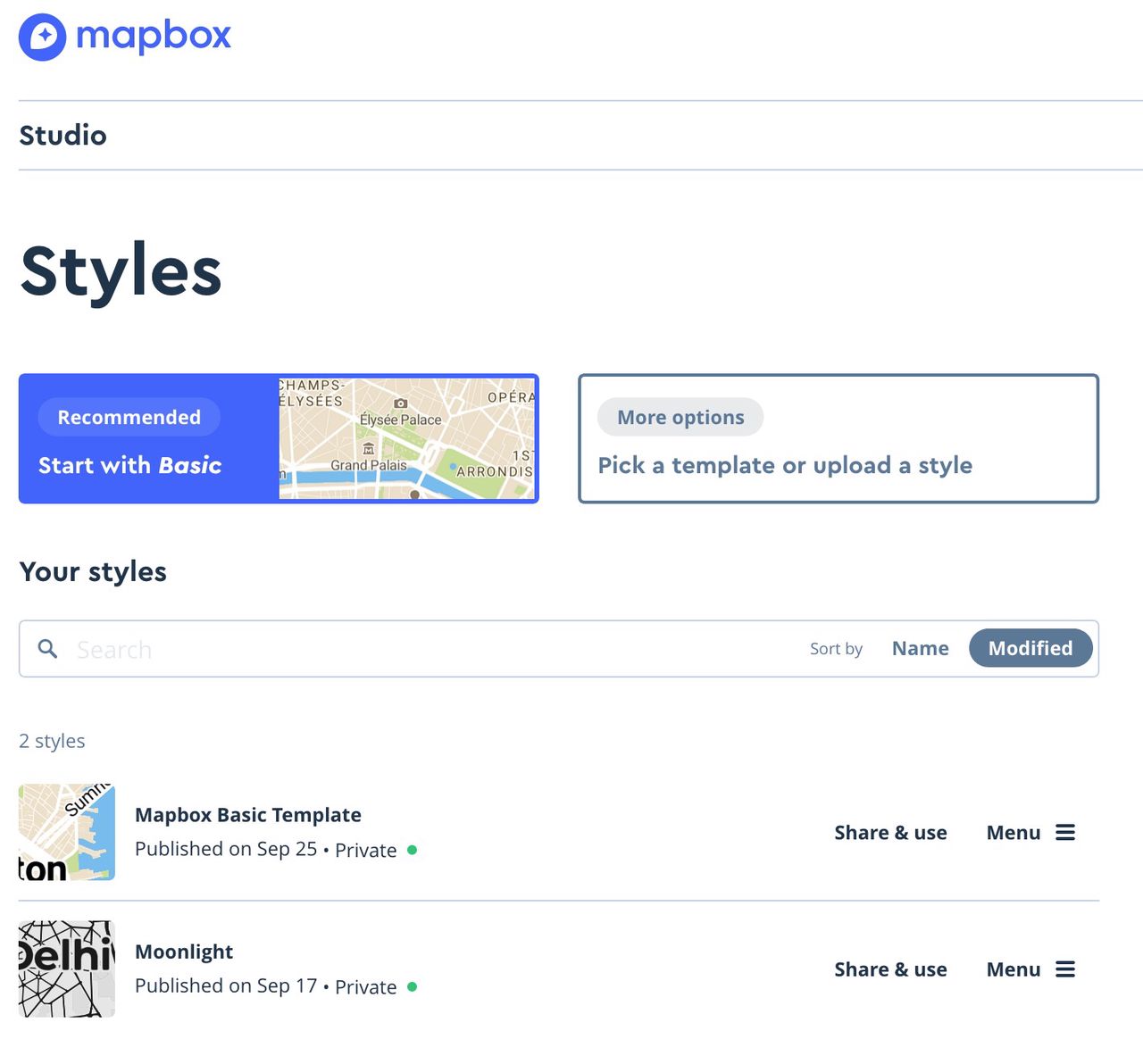 Mapbox Styles