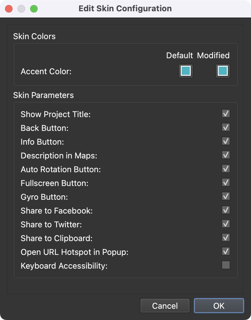 Edit Skin Configuration
