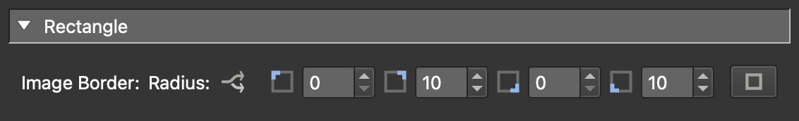 Set the radius for separate borders.