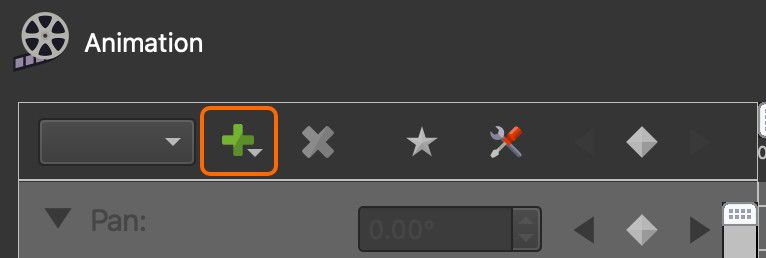 Click the green plus to add a new clip.