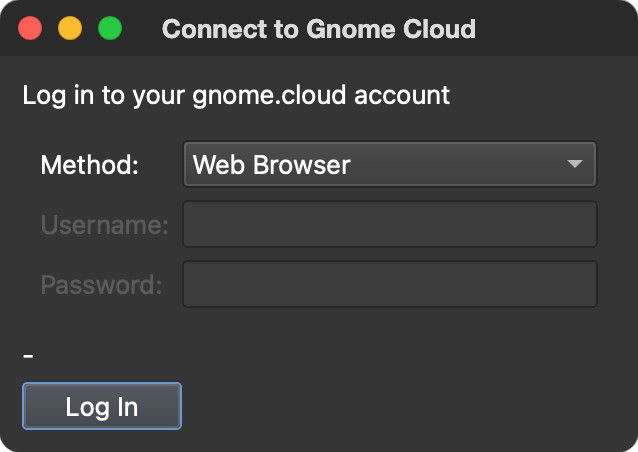 Connect to Gnome Cloud
