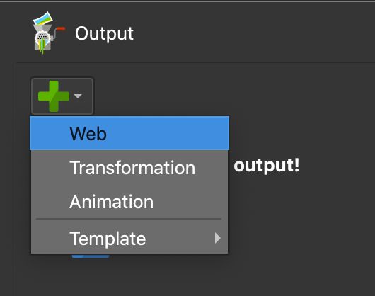 Choose Web Output