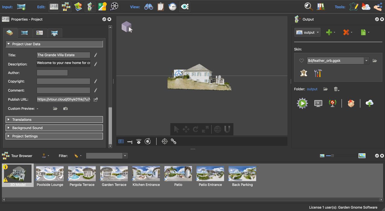 Tour with 3D model in Viewer