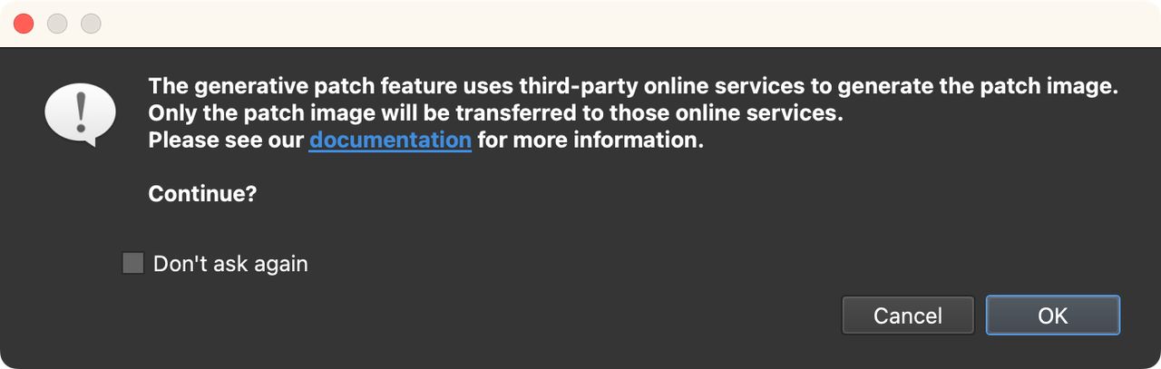 Third Party services notification.
