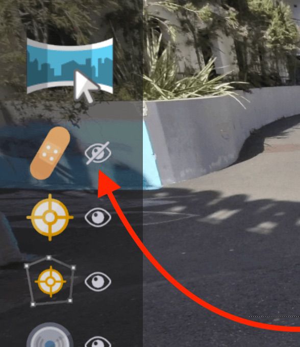 Hide the patch icon in the Viewer.