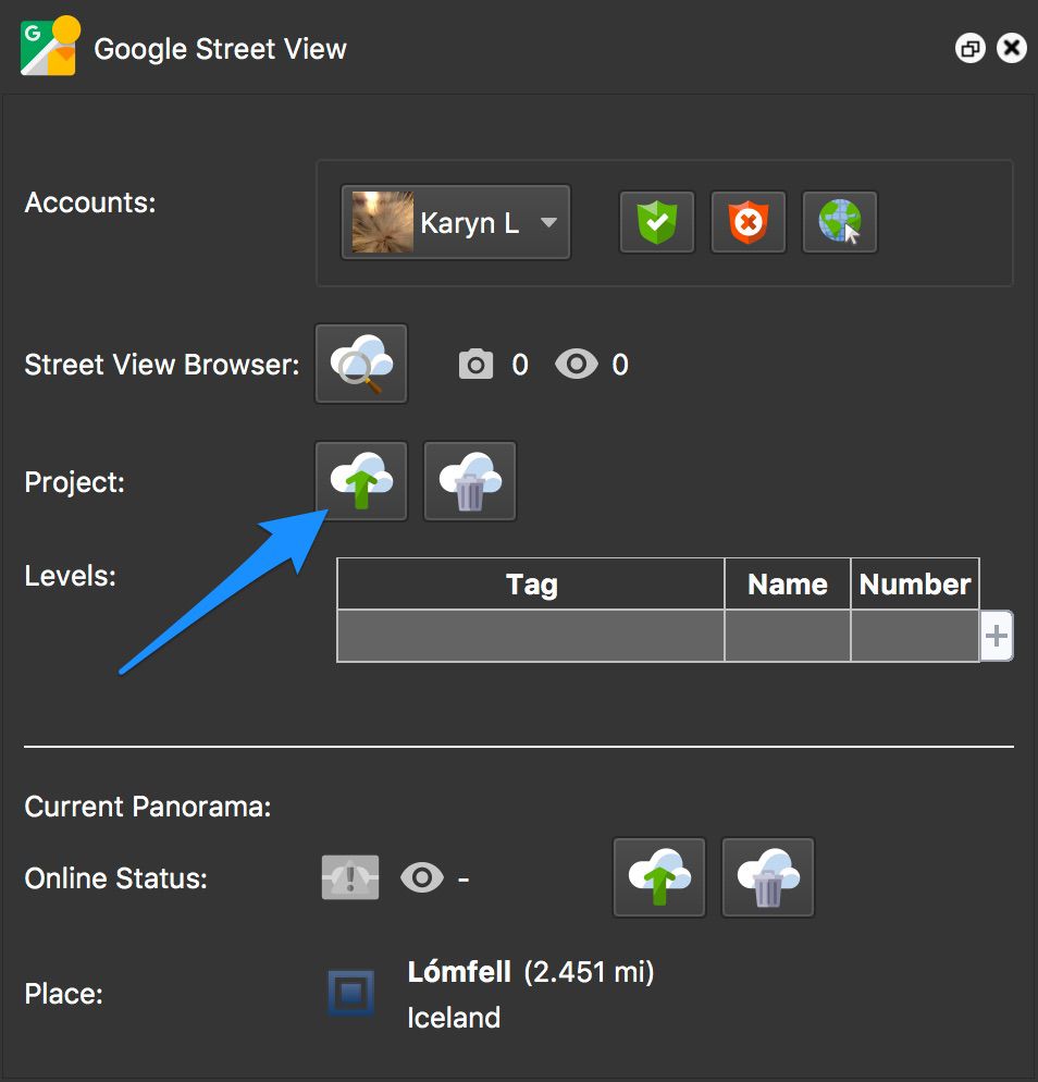 Upload to Google Street View