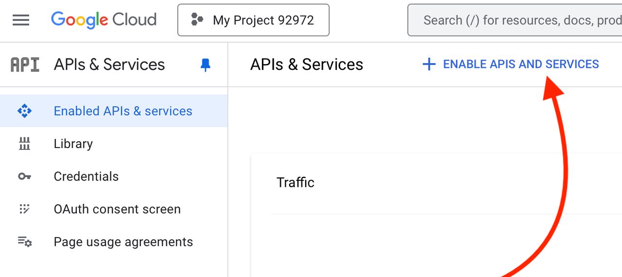 Enable APIs