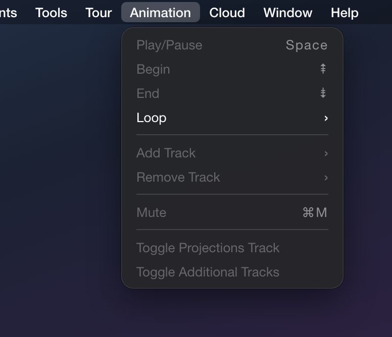 Animation Menu