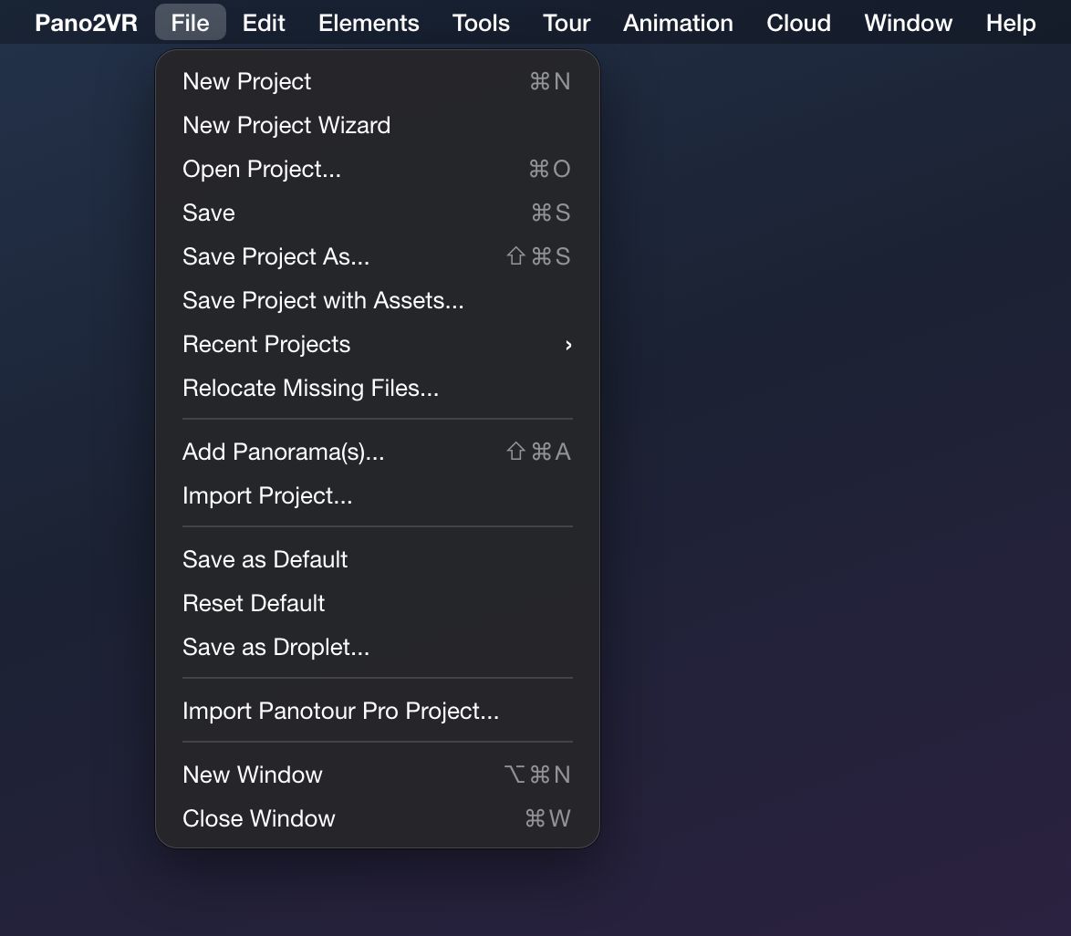 File Menu