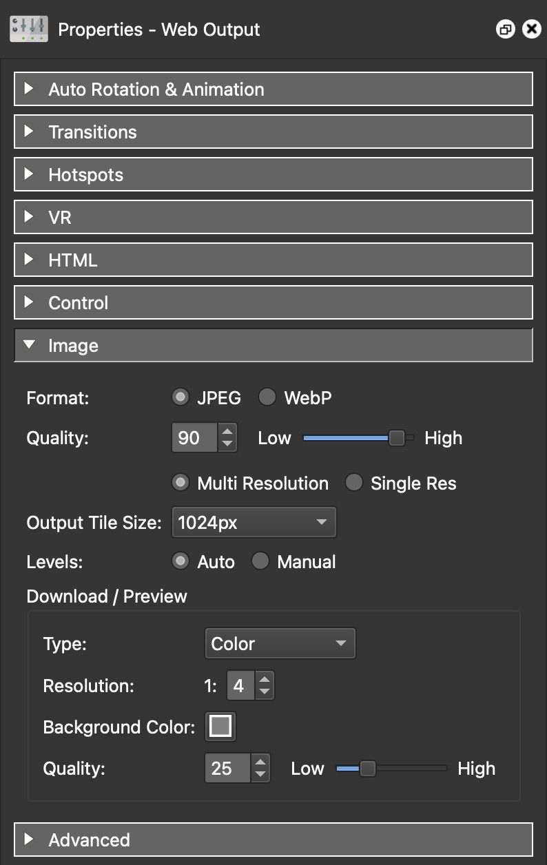 Image Settings