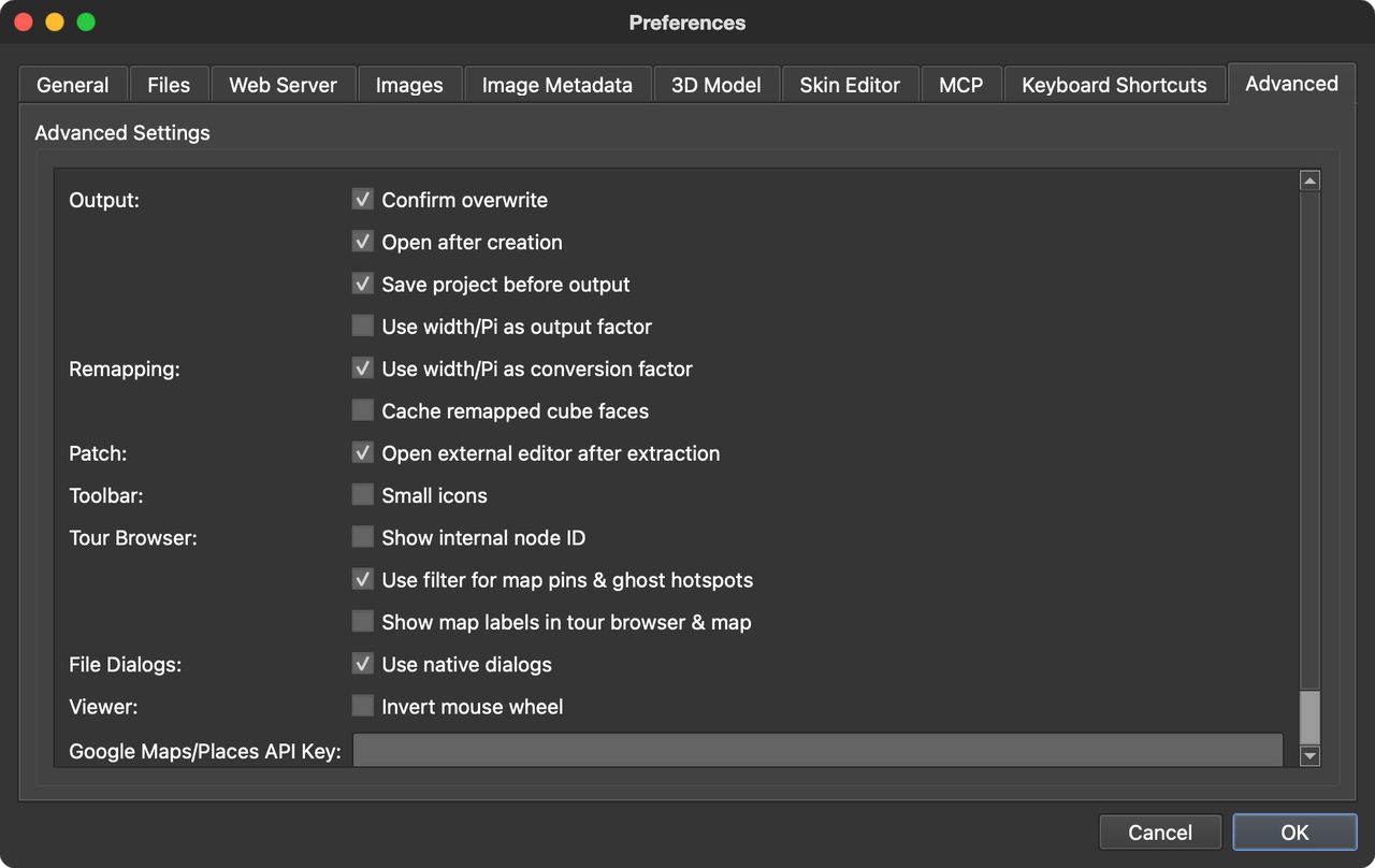 Advance Settings