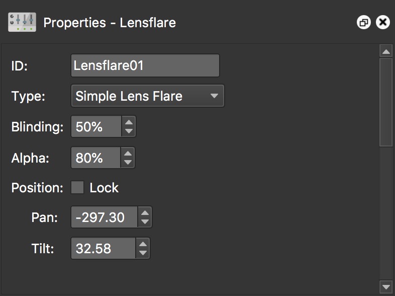 Lens Flare Properties