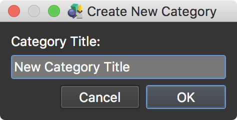 Create new category