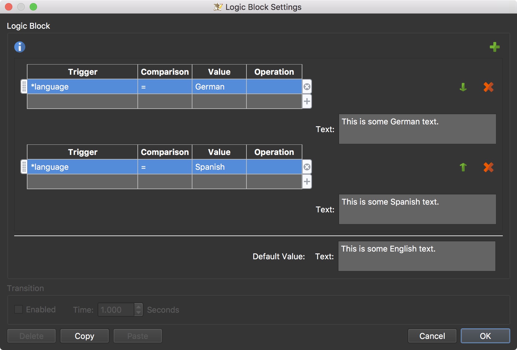 Multi-lang Logic Block