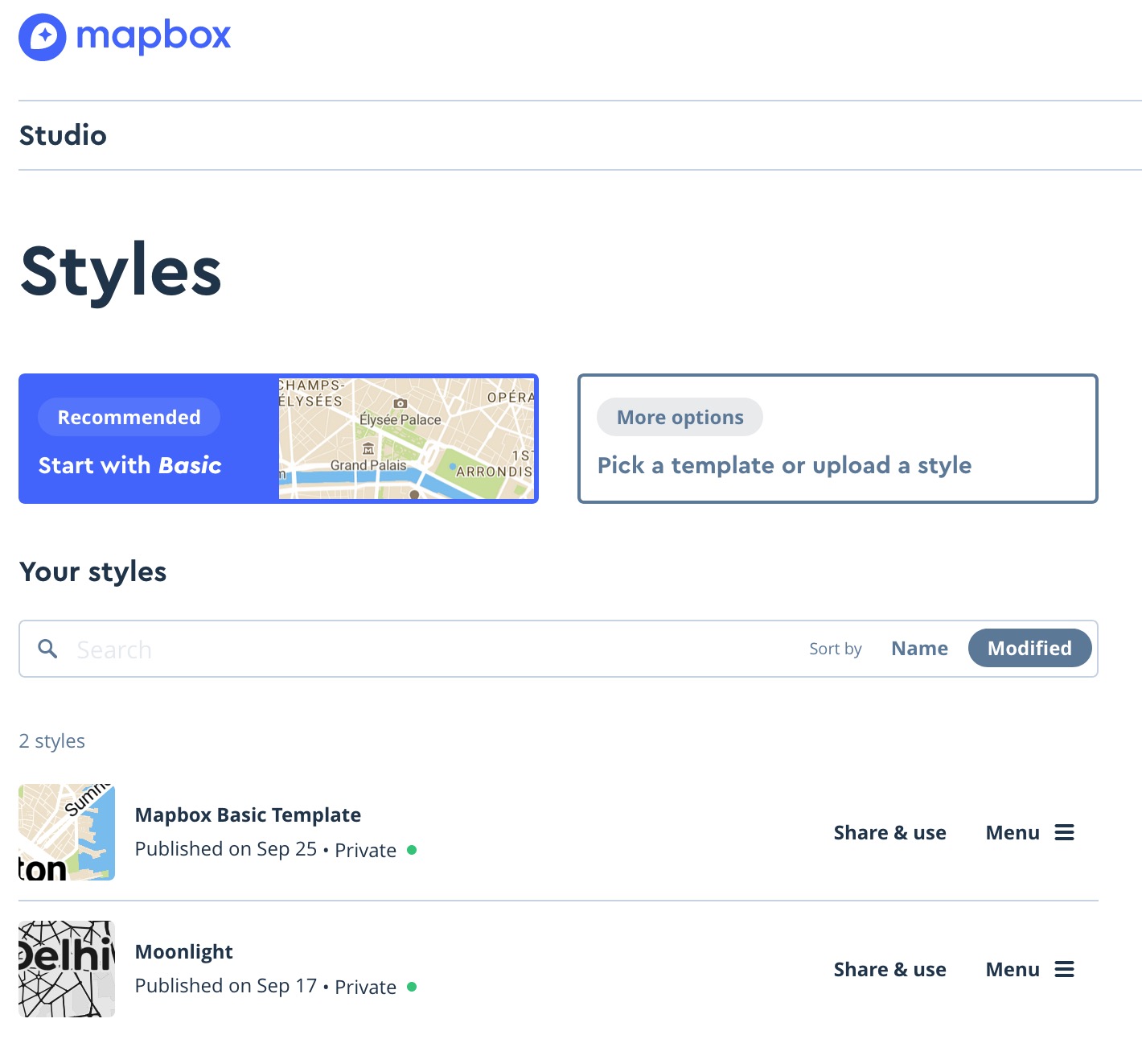 mapbox-styles