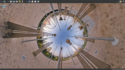 Viewer with Stereographic Projection