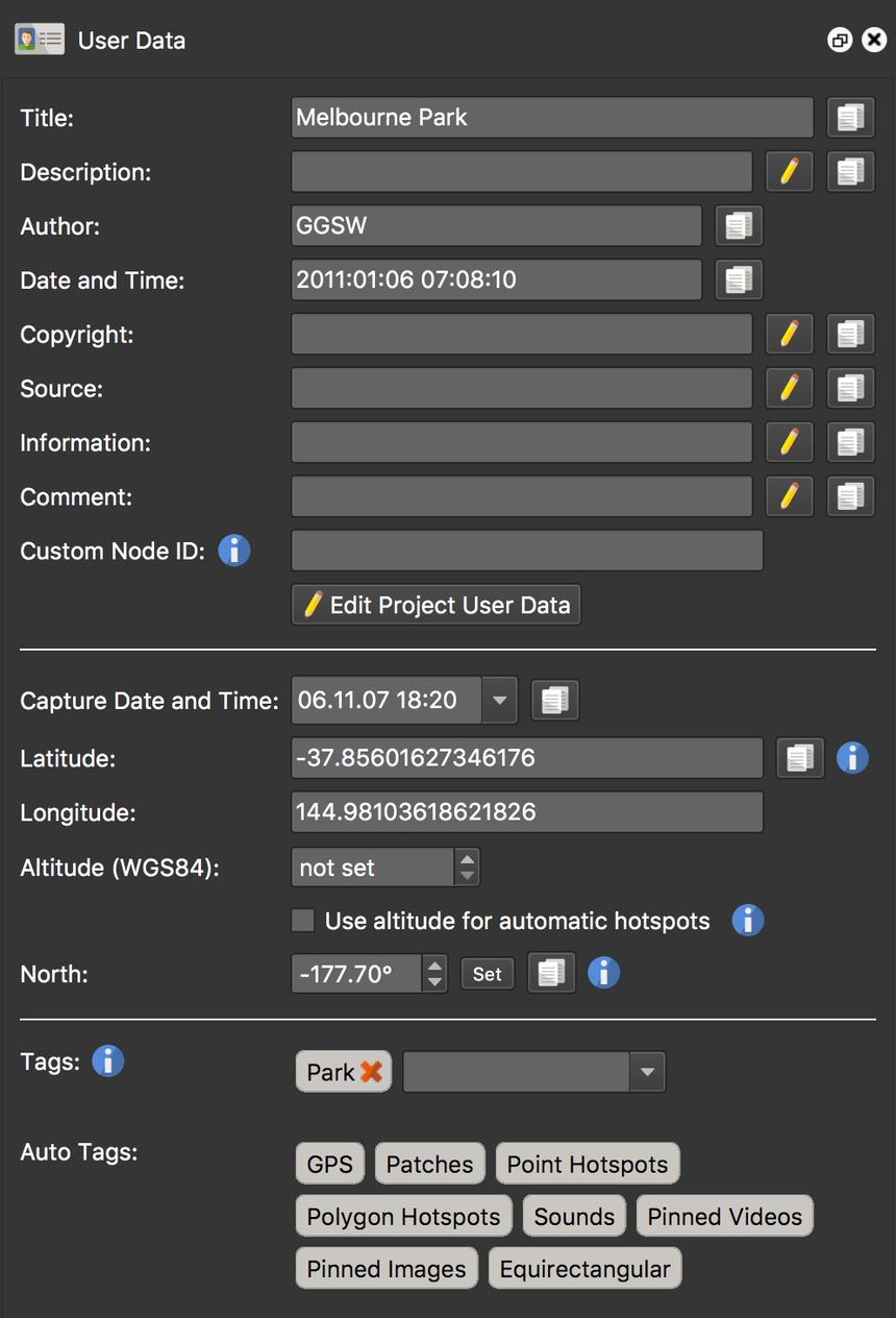 User Data