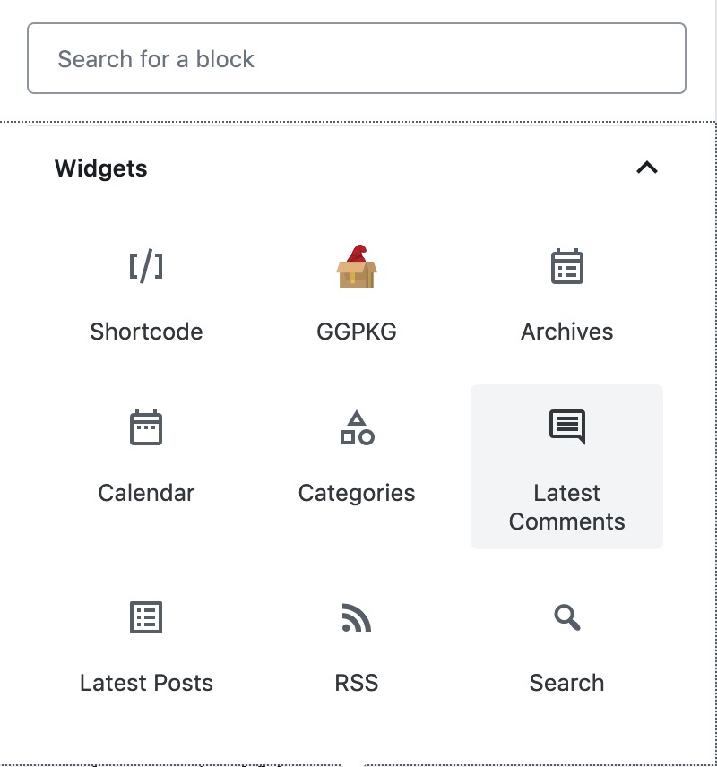 Add Wiget