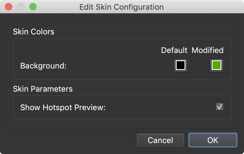 Exposed colors in Edit Skin Configuration.