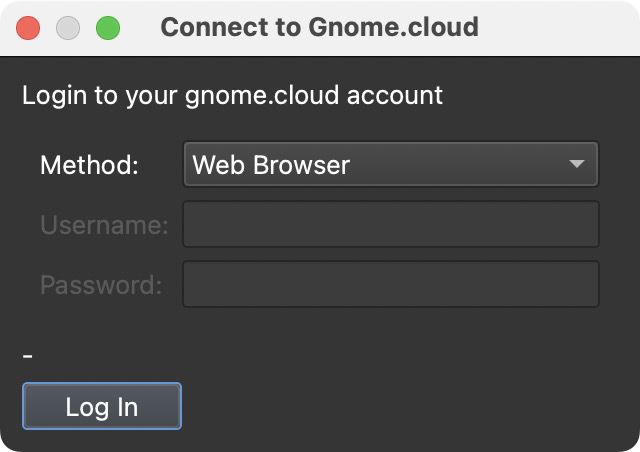 Connect to Gnome Cloud