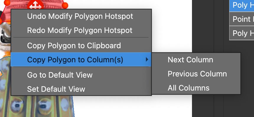 Copy to Columns for single-row, single-state project
