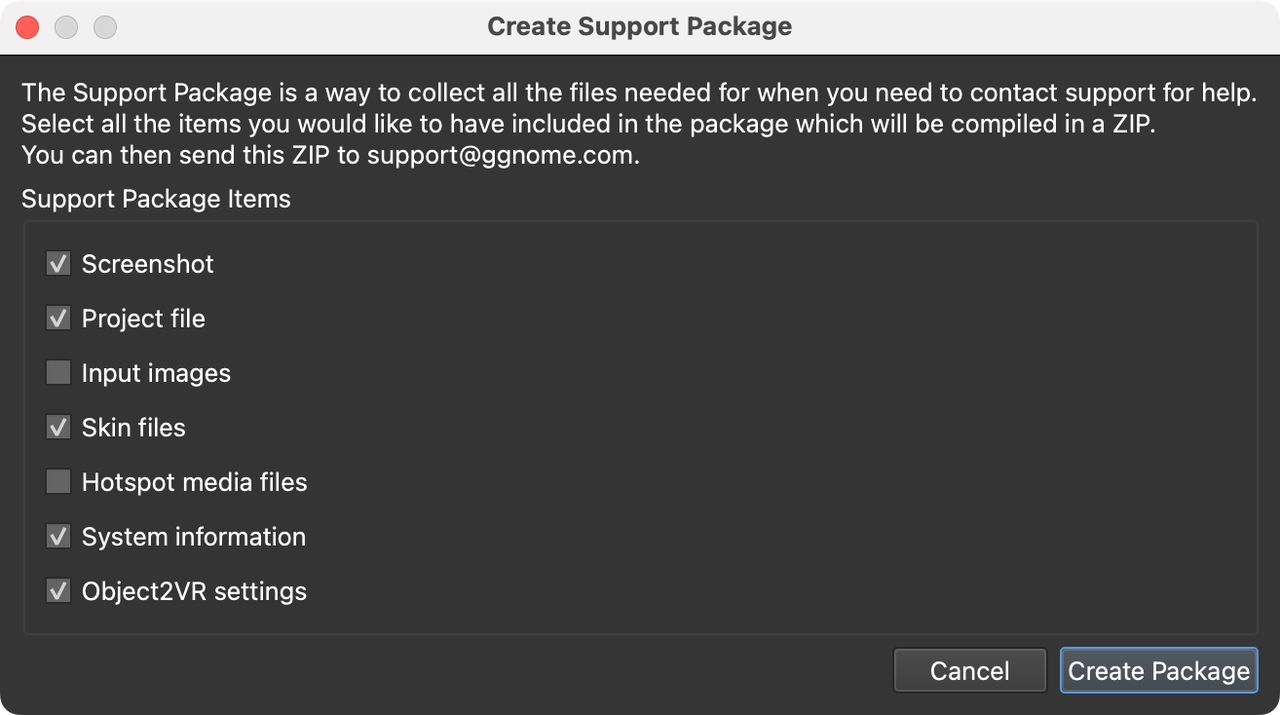Object2VR Support Package