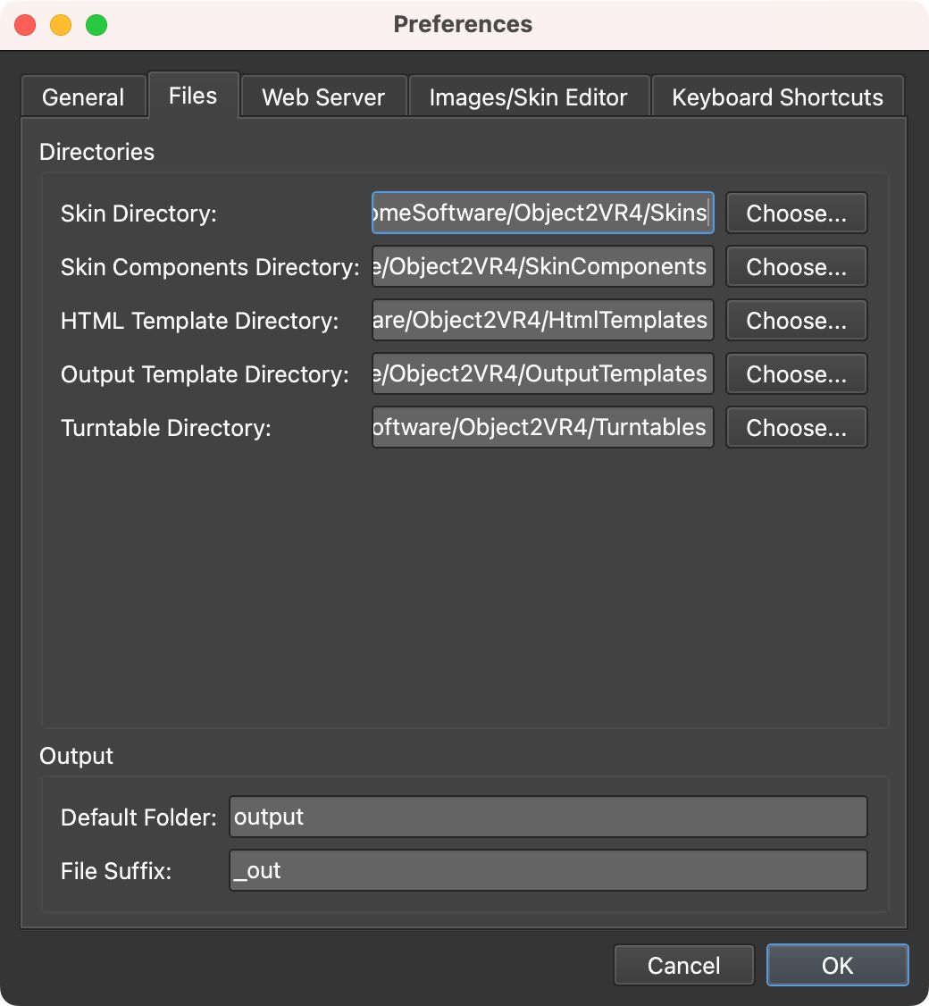 Files Tab