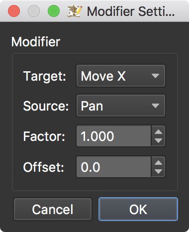 Modifier Settings