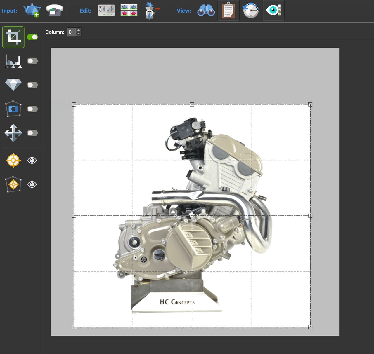 Cropping in the Viewer