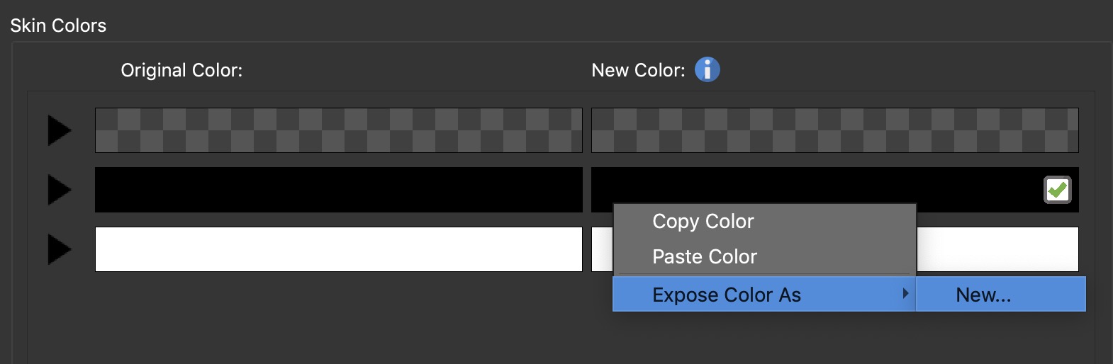 Expose Color As