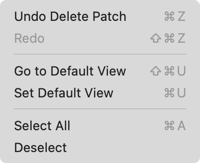 Edit Menu