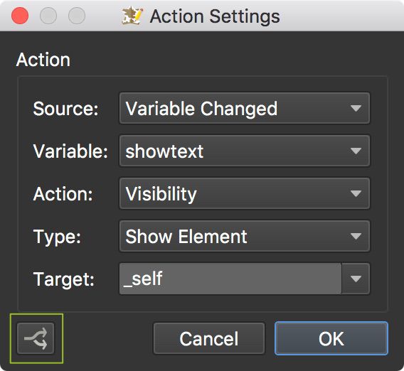 Action Filter button.