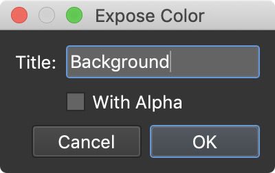 Exposed color title.