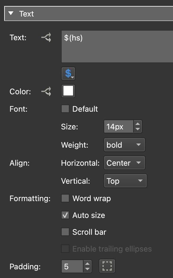 Textbox Properties