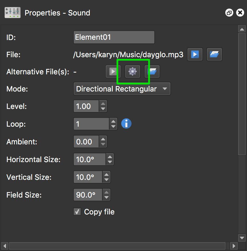 Click the gear icon to open the converter.