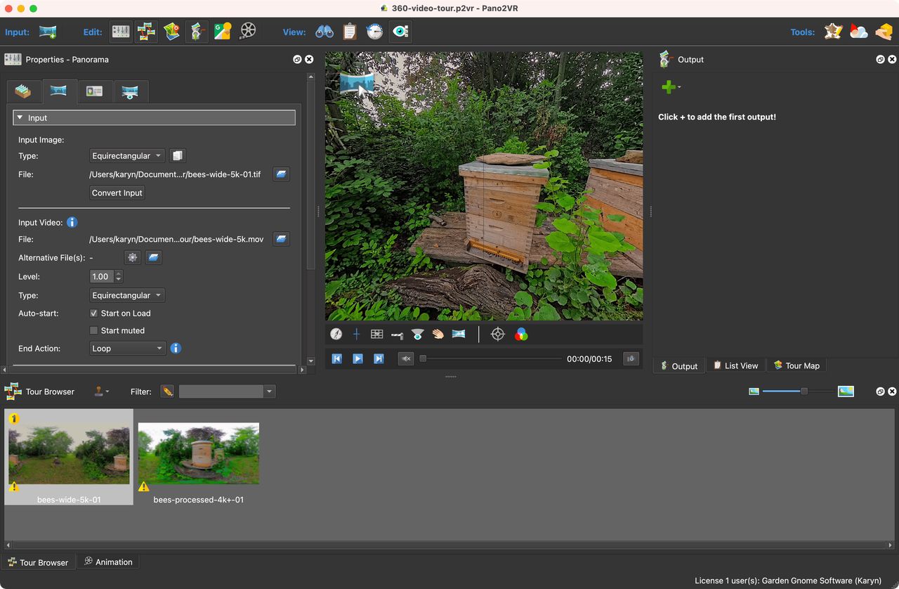 2-node video panorama tour.
