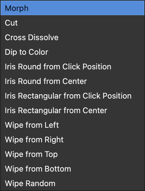 Transition Types
