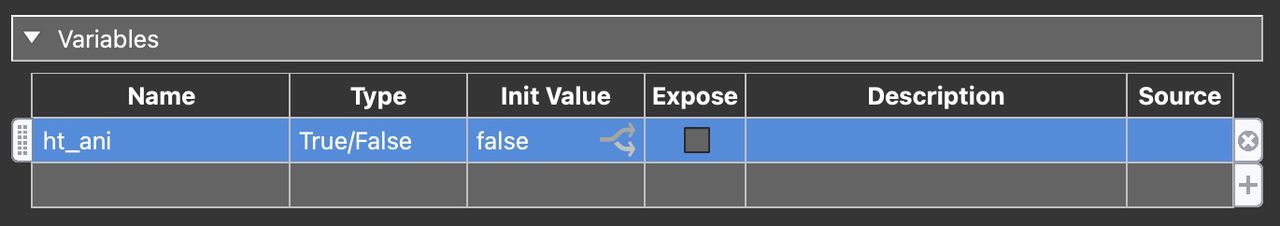 Variable added.