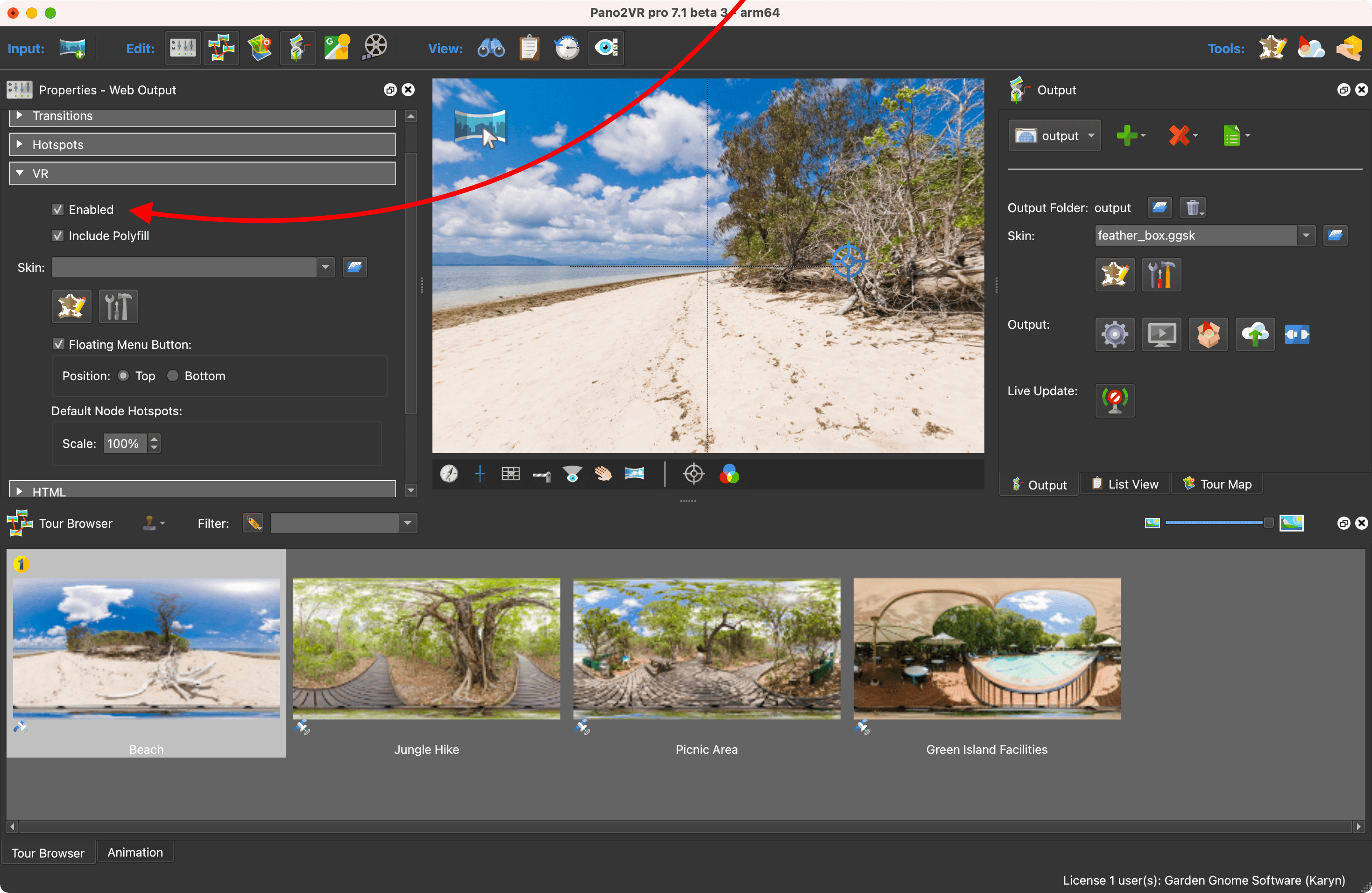 Build a Tour for Immersive View - Pano2VR 7.1 Documentation - Garden Gnome