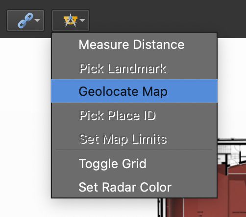 Choose Geolocate Map