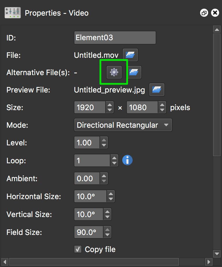 Click the gear icon to open the converter.